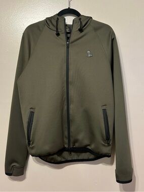 OVO Men's Olive Green Zip Hoodie Jacket